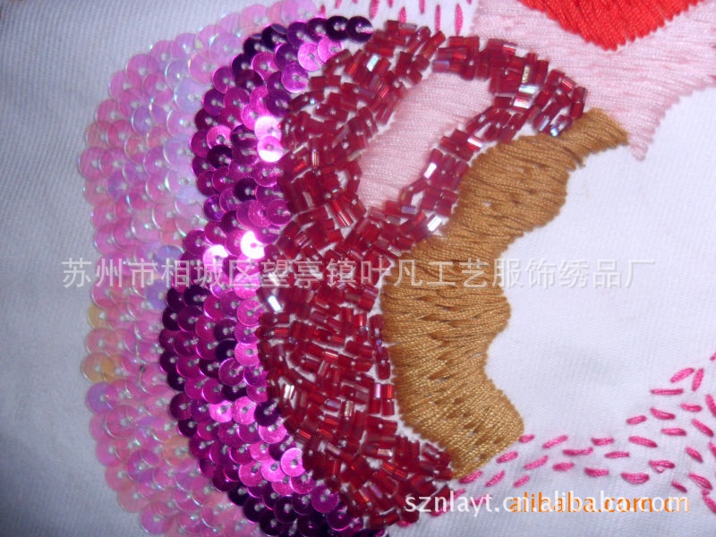长期供应 电脑珠片绣 珠片绣花面料 满版珠片绣