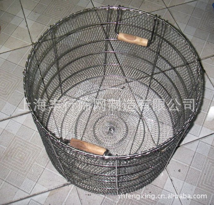 不锈钢酸洗网篮，铁丝网篮，套塑网篮，方形网篮（厂家直销）