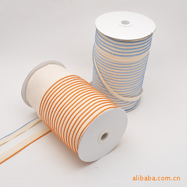 棉质织带 书眉带 纱带书本带扁松紧带 厂家定diy纺织辅料批发