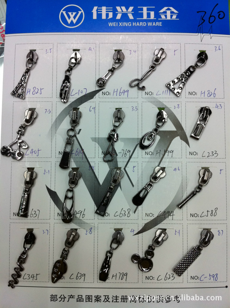 厂家直销金拉链头金色挂镀工艺3号5号拉片时尚金属铜牙合金拉链头