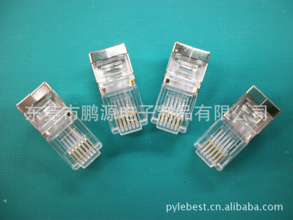 高品质电话水晶头 耐用电话水晶头 6P6C加长型电话水晶头