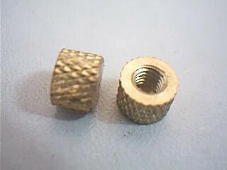 供应低价格铜件产品：铜嵌件，铜螺母