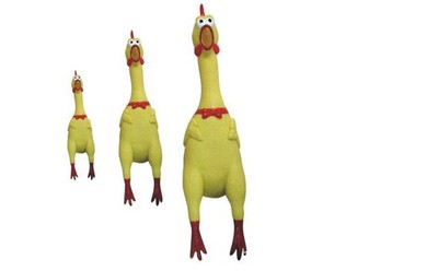 TC003厂家让利质量好价格低 整人整蛊解压发泄惨叫鸡（小号17cm)