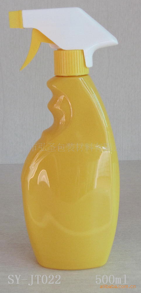 供应500ML喷雾瓶 pte化工瓶、全能水瓶、喷枪瓶 PET手消瓶