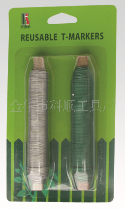 木棒吸卡铁丝扎线 包塑铁丝扎带植物固定 园艺支柱爬藤捆绑扎丝