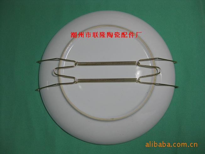 12寸两边W型款式隐形挂盘钩、弹簧挂盘钩