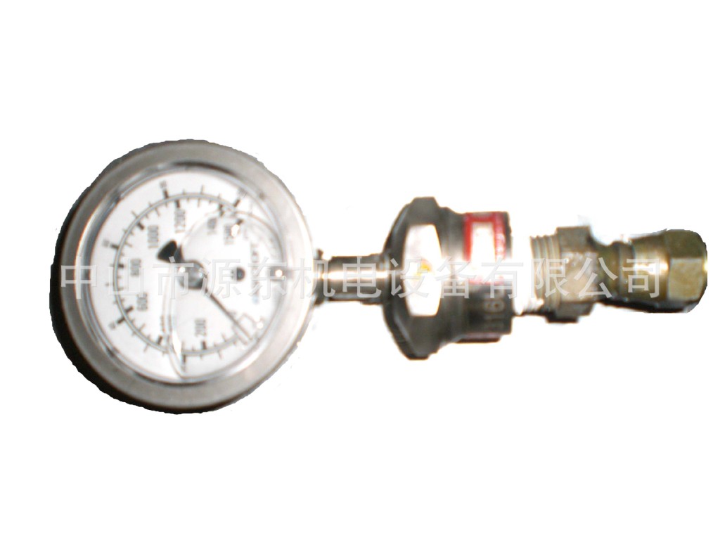热熔胶测量压力表，耐温200度，能准确测量热熔胶机泵的性能状况