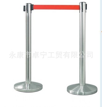 厂家供应1米线护栏，伸缩带栏杆座，立柱，可做蓝色，红色