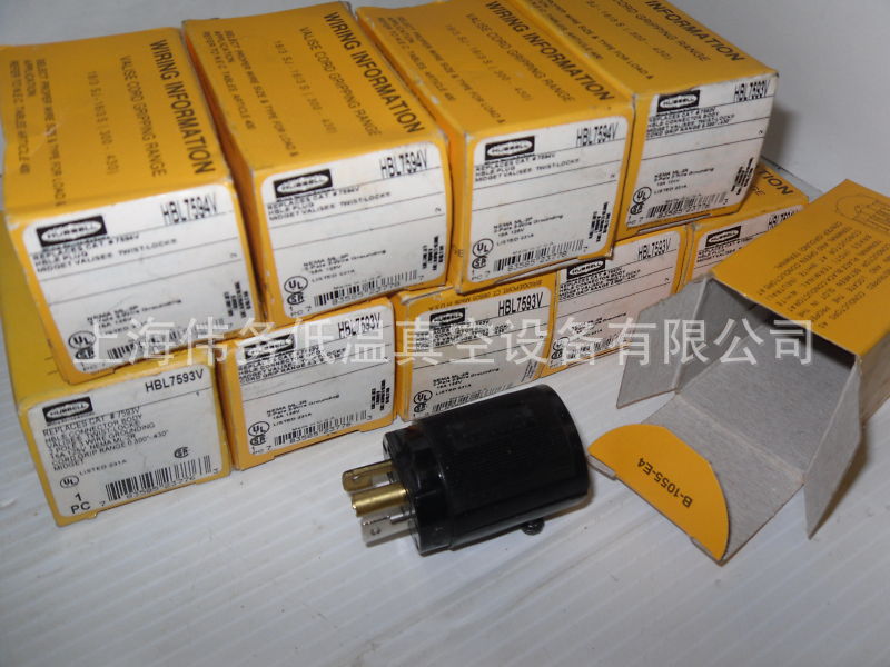 Hubbell HBL7594V,HBL7593V Plug & Connector 15A