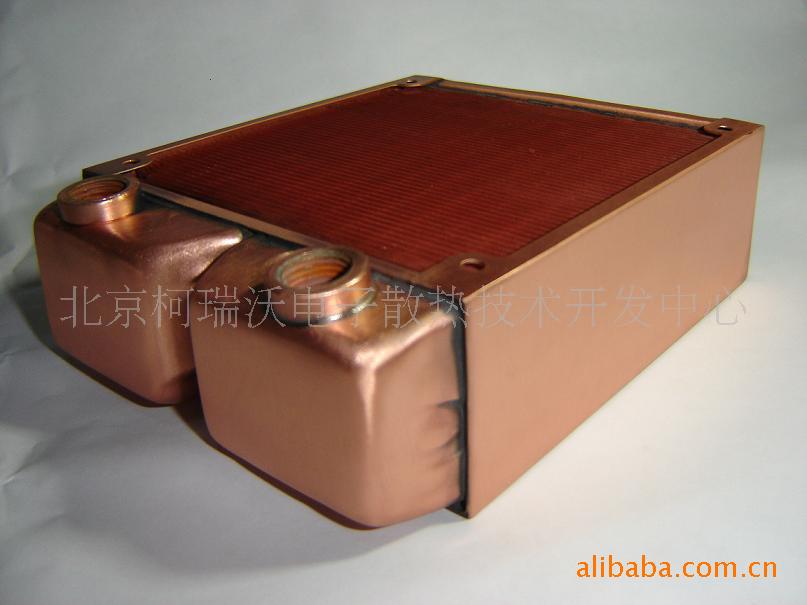 柯瑞沃纯紫铜加厚型水冷散热器