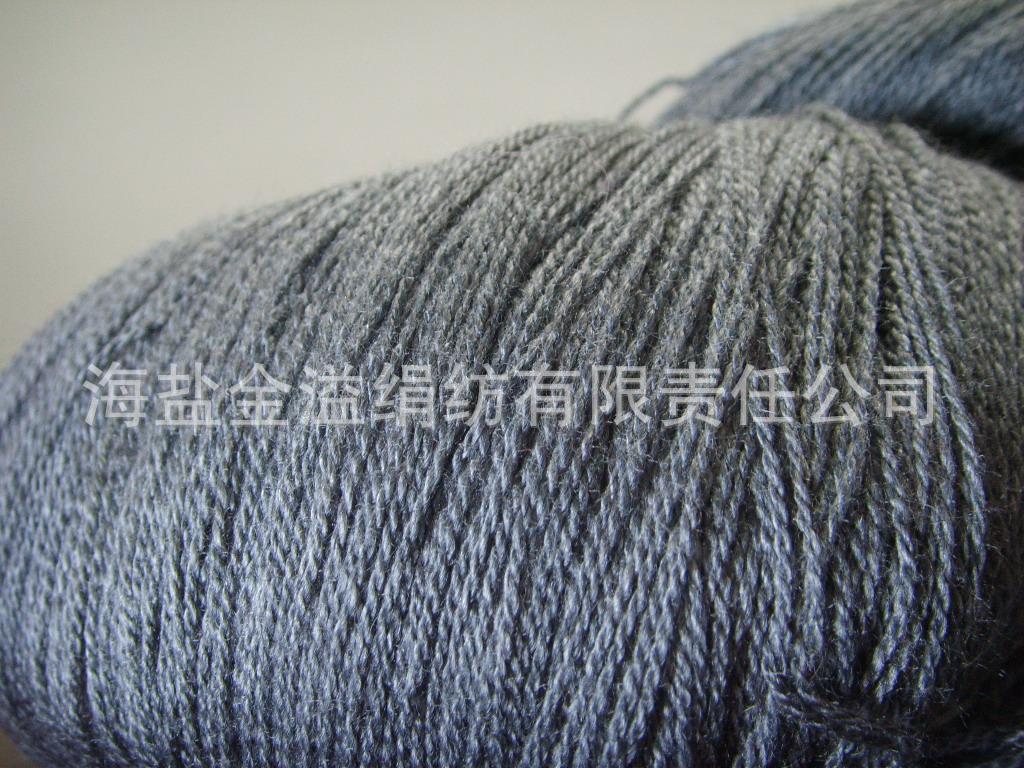 供应 28S/1 毛腈纱90%腈纶10%羊毛 本白纱 胚纱双股混纺提花