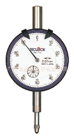 日本TECLOCK得乐TM-110百分表大表盘千分表精密精度