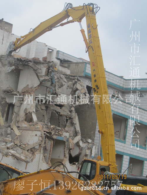 供应卡特CAT345D挖掘机拆楼臂，改装三一挖机三段式加长臂