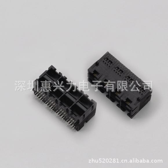 供应RJ45插座2x4全塑