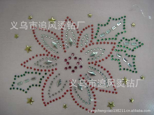 义乌烫钻厂制作 婚庆服装烫钻烫图 汉服烫钻图案 亮度牢度好