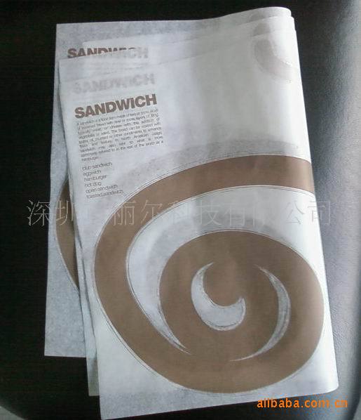 专业生产食品防油纸 汉堡纸淋膜纸 面包包装纸 食品包装纸
