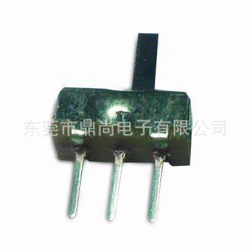 供应3脚2档电子玩具电源小开关，滑动,拨动开关SS12D01/SS-12D00