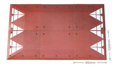 六拼减速带 出口减速垫 减速垄 六拼大板减速带 300*180cm减速带