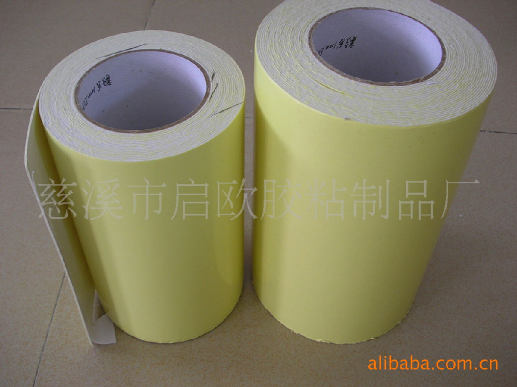 启欧胶带厂供应绿皮黑泡棉 PE亚克力油胶 可圆刀分切宽度3-1000MM