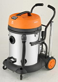 供应双马达不锈钢桶干湿两用吸尘器YLW72大吸力高效除尘器