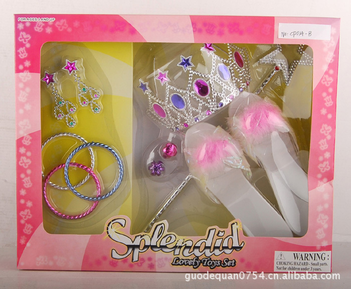 皇冠饰品组合 女孩玩具饰品 过家家玩具 玩具套装
