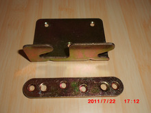 厂家直销家具五金配件 2.3厚 加厚镀彩锌床铰 床挂 床挂片批发