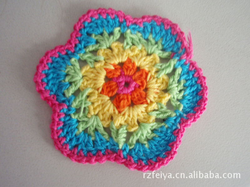 加工定做各种花型编织钩花田园清新新款手勾花。钩针小花。做工好