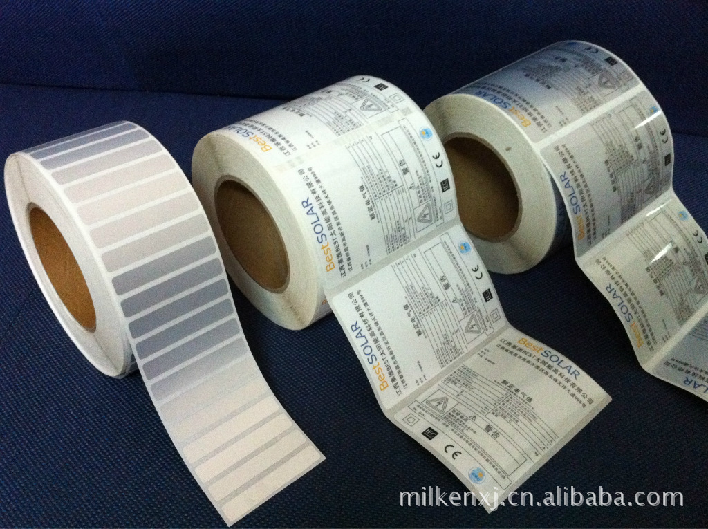 北海市艾利亮白PET标签印刷厂SOLAR太阳能组件标签