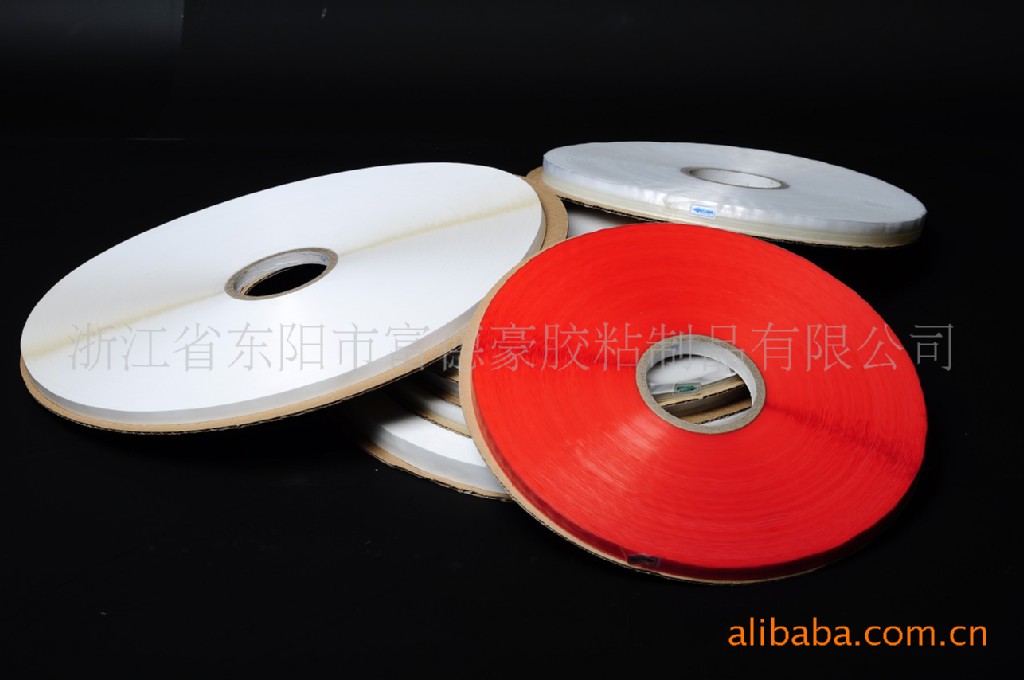 外贸定制轻剥离红膜PE14/4/6MM封缄胶带 袋子封口双面