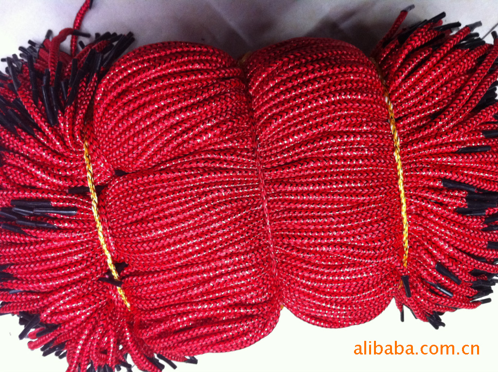 厂家直销手提袋绳子 金丝绳 包装袋绳 提绳 礼品盒绳子 带金线