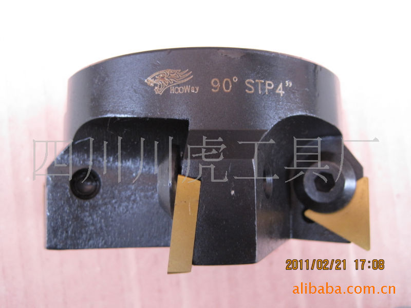 四川天虎可转位数控刀盘/直角刀盘：90°STP100-TP22