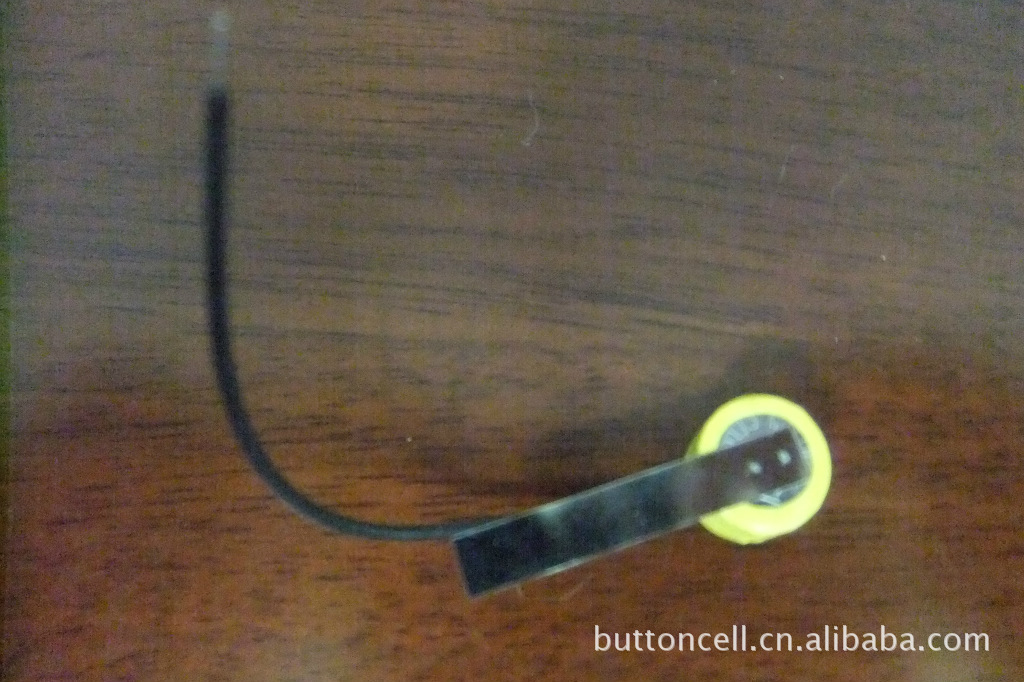 【聚鑫源】厂家供应3V CR1216电池带焊脚大容量纽扣电池直插卧式