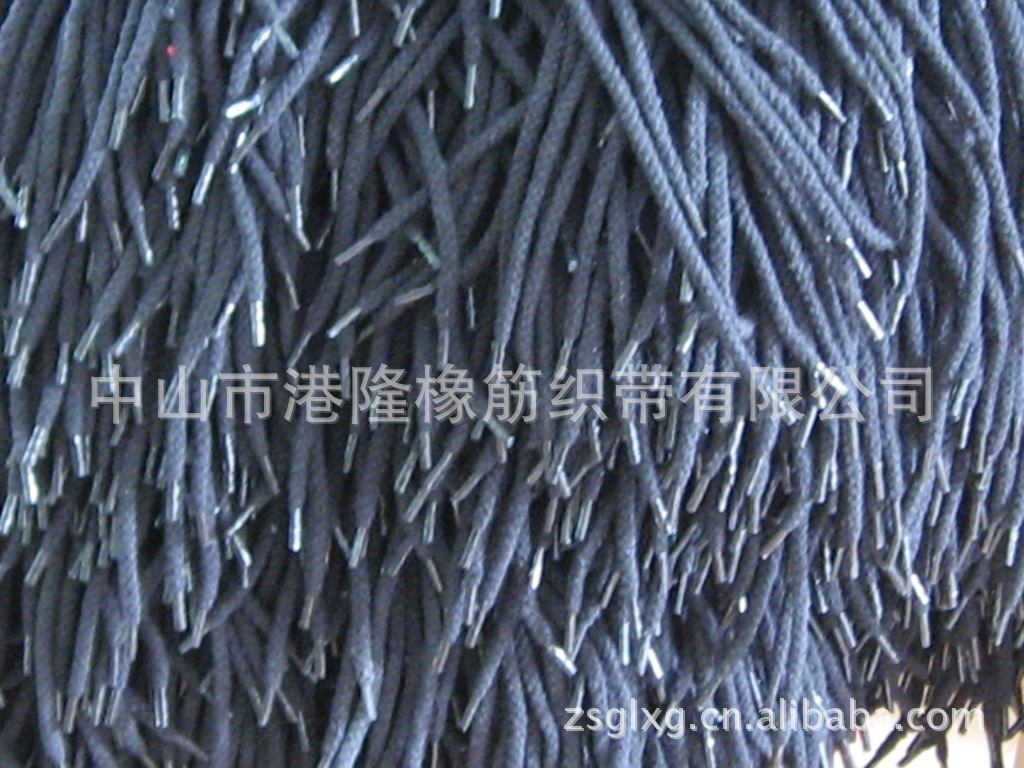 供应深蓝色实心绳鞋带,打头包头啤嘴绳,织带,编织带