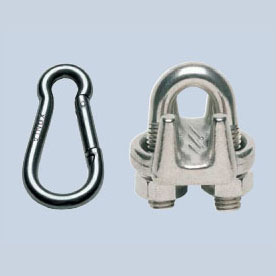 厂家热销   不锈钢高端索具 钢丝绳卡头 弹簧扣