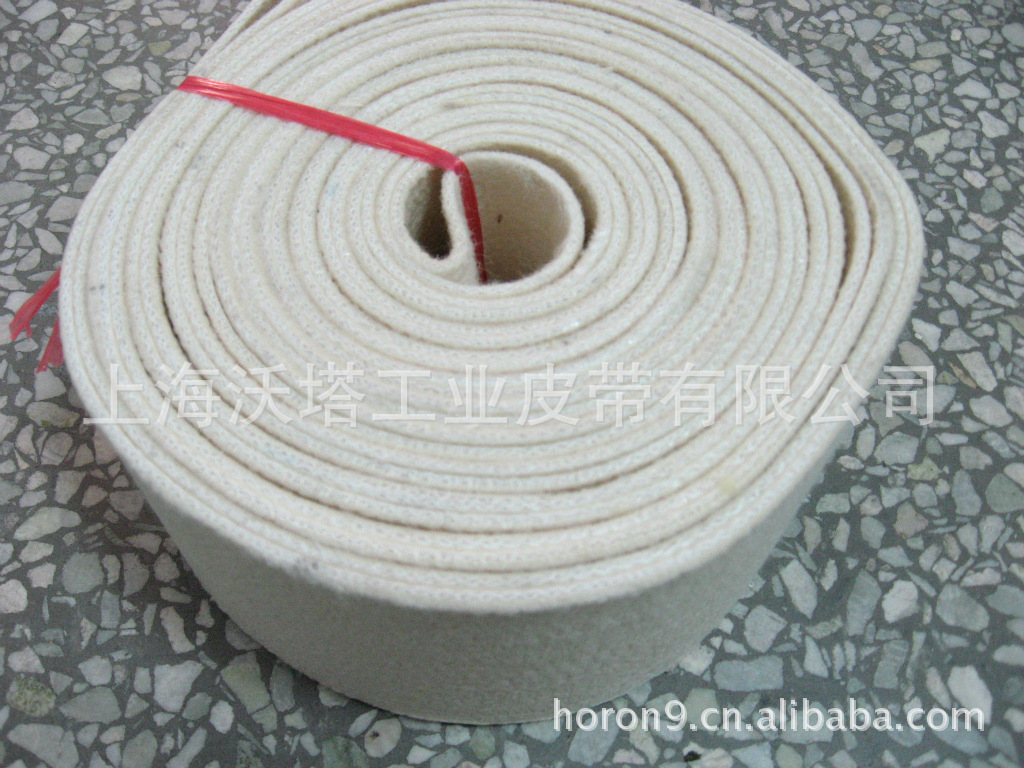 供应耐高温毛毡皮带 高温毯带 毯筒皮带 工业皮带