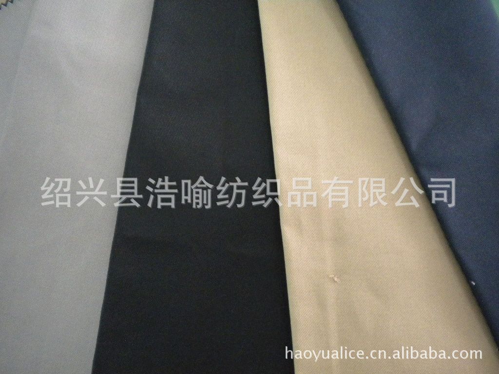 供应 TC斜纹涤棉纱卡 16*12/108*56工作服装用布染色面料