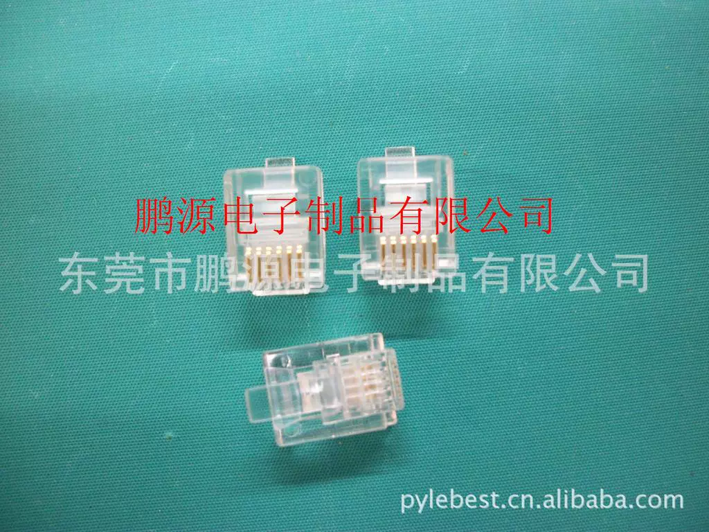 Поставка RJ45 сетевой кристалл-коннектор 8P2C металлический неэкранированный 8-жильный RJ45 для компьютера/широкополосного соединения