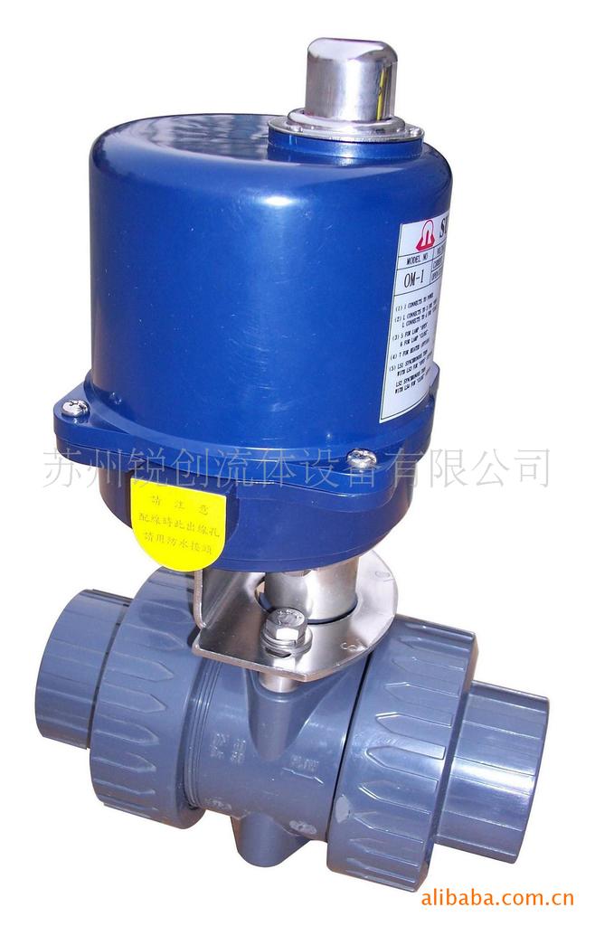 苏州锐创供应台湾SUN YEH电动PVC球阀