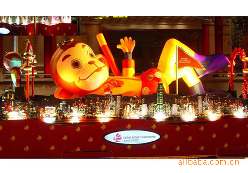 低价 直销广告卡通 固定卡通 卡通气模 可印LOGO