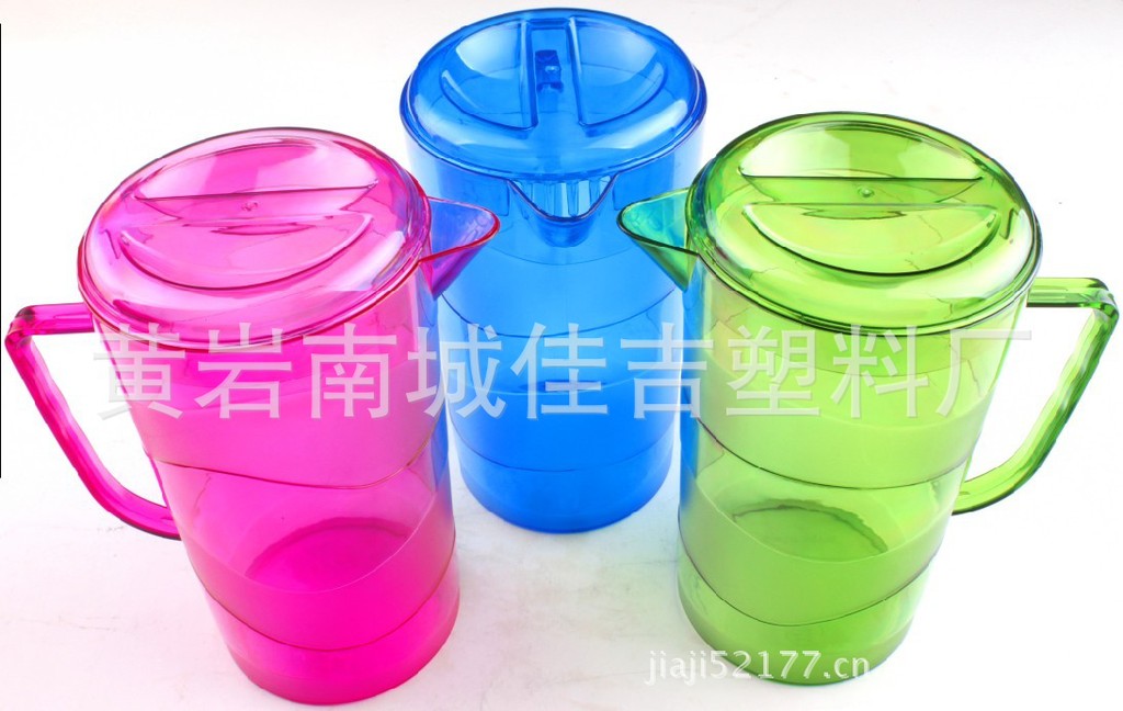 供应佳吉优质塑料冷水壶 凉水壶套装 优质精美 多色