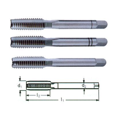 德国HSS高速钢公制粗牙普通螺纹手用丝锥三锥组套