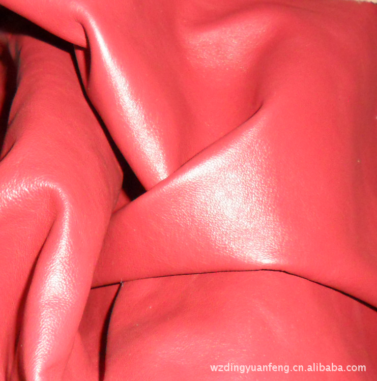 销售库存各种颜色小黄牛彩色头层皮皮鞋面料