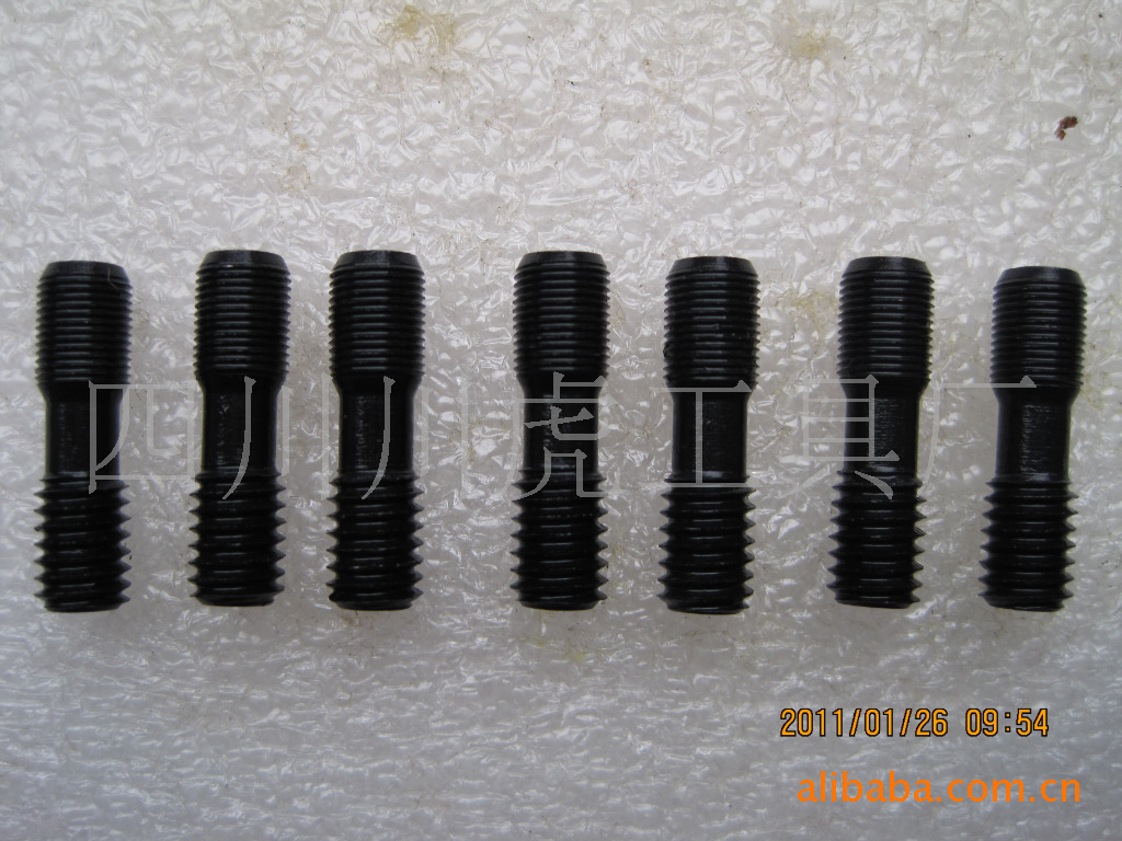 四川天虎双头螺钉：M6×0.5-M6左×20（3mm四方孔）