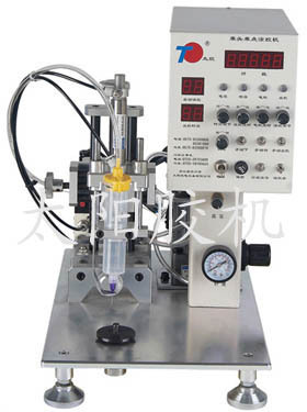 嵊州太阳TYM1-2针筒式微型精密单点涂胶机  扬声器流水线点胶设备