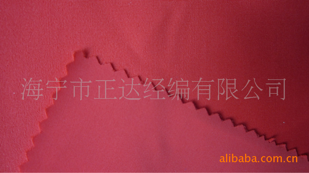 厂家直销针织经编泳衣内衣面料涤氨弹力布40D莱卡氨纶包边布