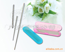 厂家直供不锈钢双节筷套装便携折叠筷 环保旅游筷餐具