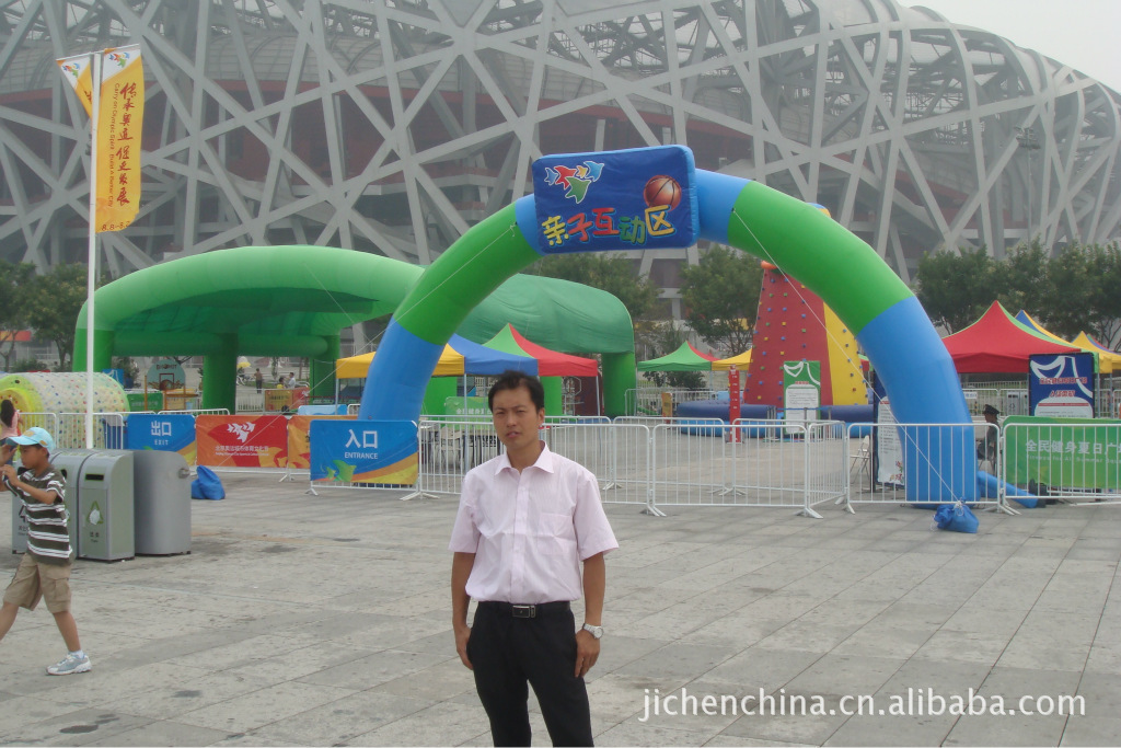 半圆形充气拱门 彩虹门 加印LOGO充气拱门气模 抗拉力牛津面气模