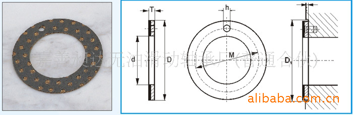 供应塑料成型机上滑动止推轴承SF-2WC