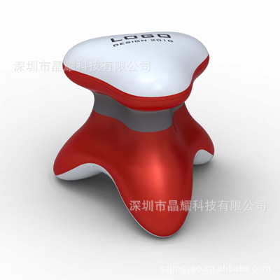 厂家批发创意牛头电动按摩器 USB三角按摩器 震动仪器 保健仪