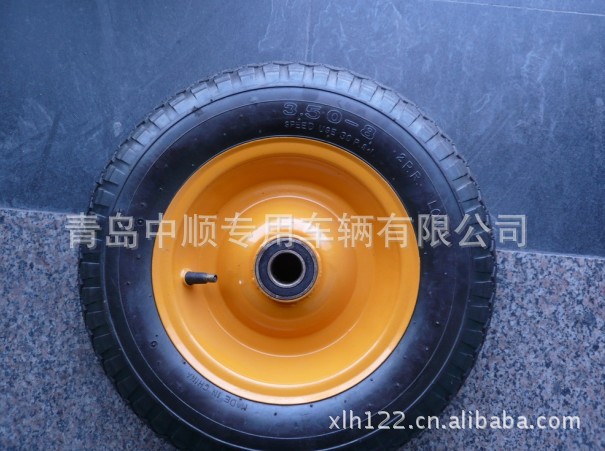 【厂家直销】供应多种型号的手推车用橡胶充气轮